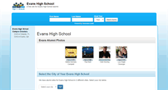 Desktop Screenshot of evanshighschool.net